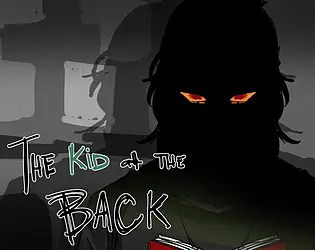 THE Kid at THE BACK title artwork with a dark visual novel atmosphere